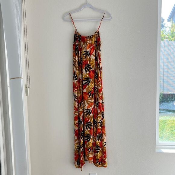 Billabong Sweet Kisses Tropical Maxi Dress Large - Picture 5 of 16